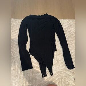 Fashion Nova Classic Black Bodysuit